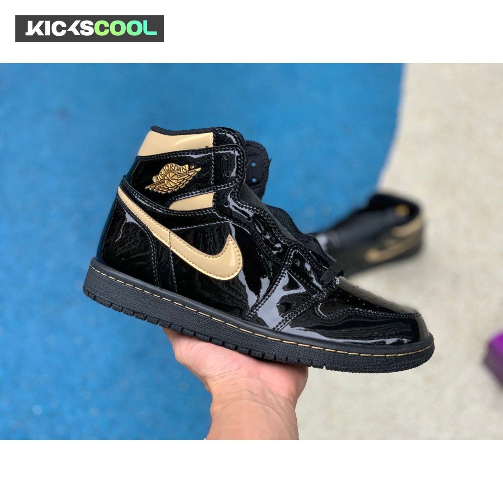 Jordan 1 Retro High Black Metallic Gold (2020) Unisex