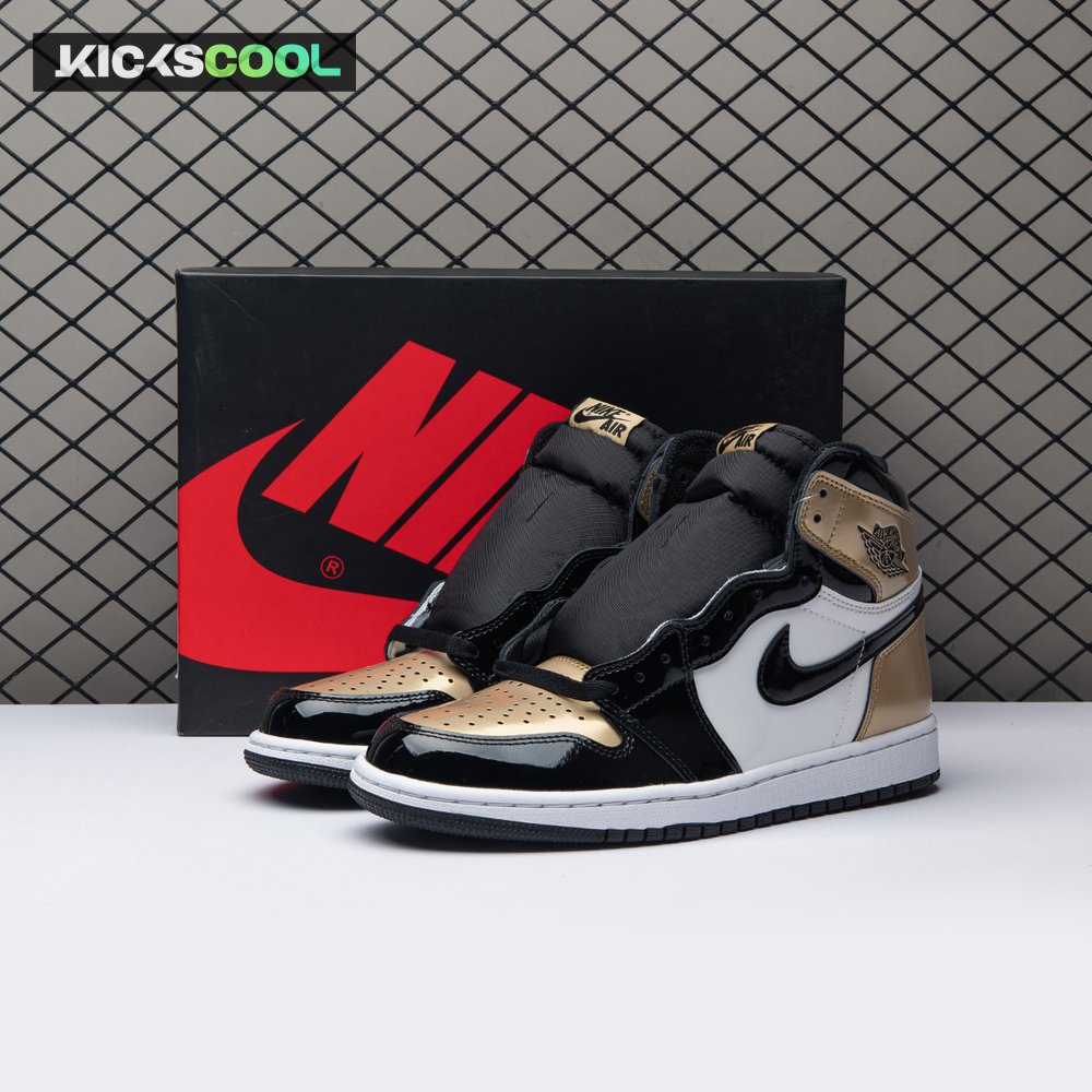 Jordan 1 Retro High NRG Patent Gold Toe Men's