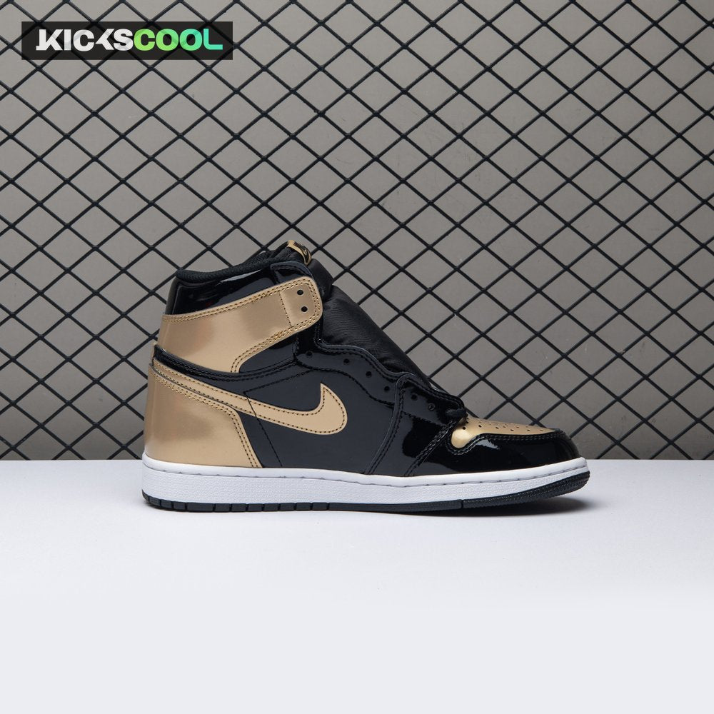 Jordan 1 Retro High NRG Patent Gold Toe Men's