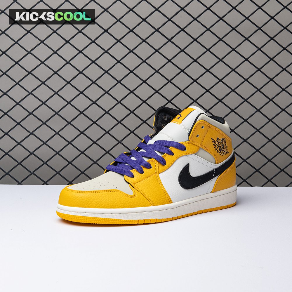 Air Jordan 1 Mid SE Lakers 852542-700 Unisex