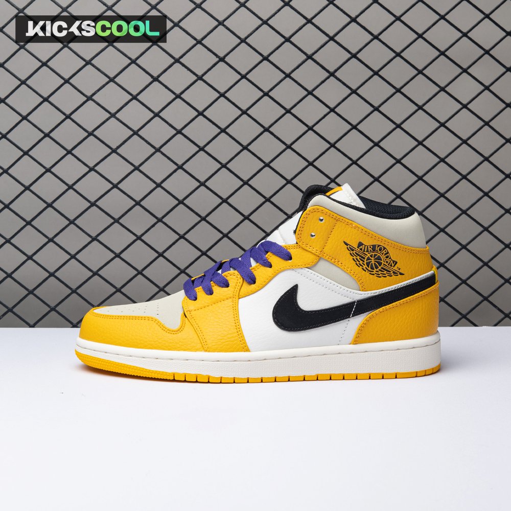 Air Jordan 1 Mid SE Lakers 852542-700 Unisex