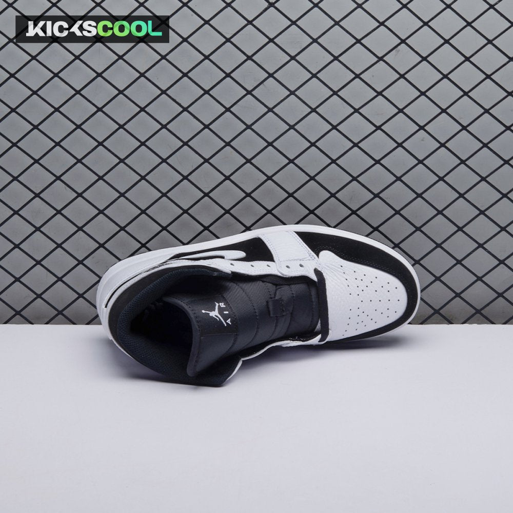 Air Jordan 1 Mid White Black Unisex