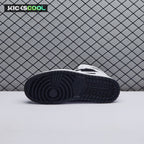 Air Jordan 1 Mid White Black Unisex
