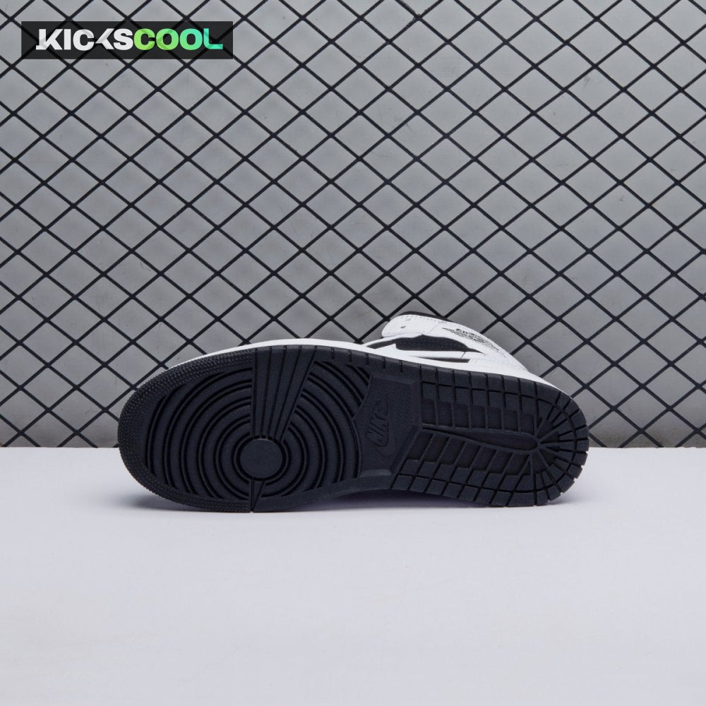 Air Jordan 1 Mid White Black Unisex