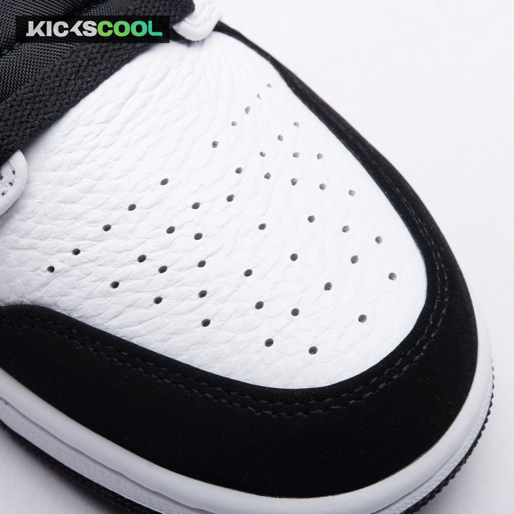 Air Jordan 1 Mid White Black Unisex