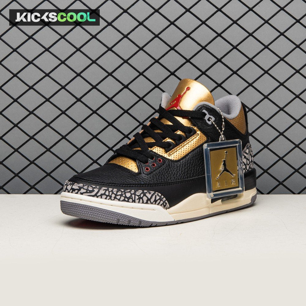 Air Jordan 3 Black Gold Men's