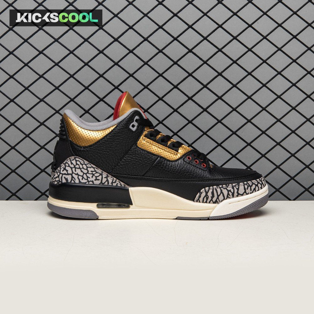 Air Jordan 3 Black Gold Men's