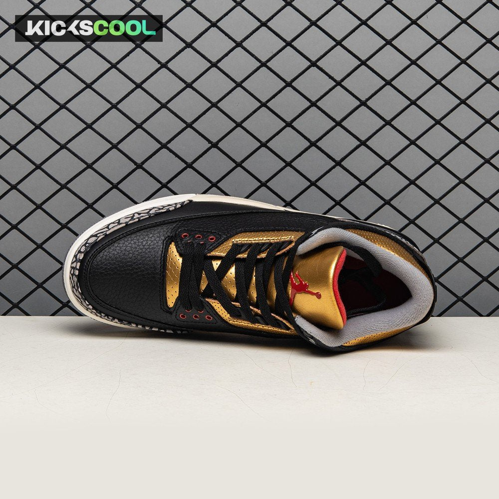 Air Jordan 3 Black Gold Men's