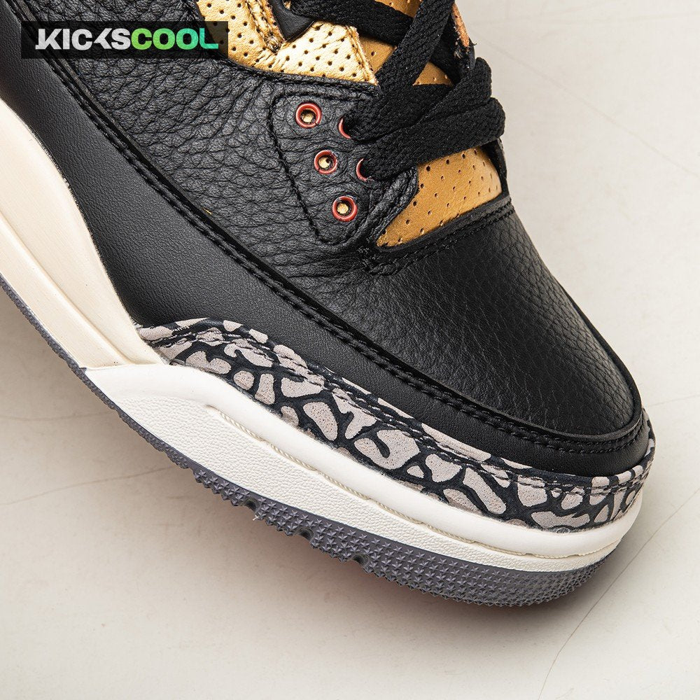 Air Jordan 3 Black Gold Men's