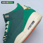 Air Jordan 3 Retro Bicoastal Black Malachite Fossil FZ7974-300 Unisex