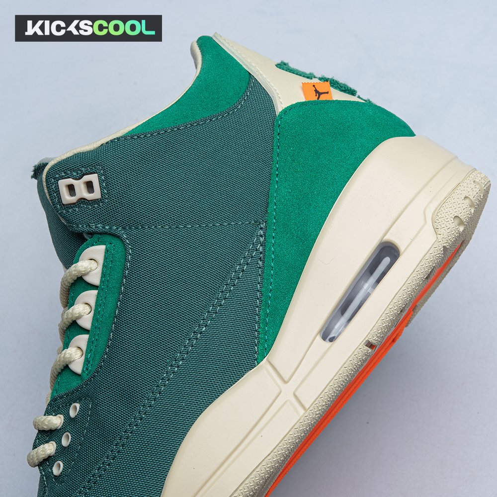 Air Jordan 3 Retro Bicoastal Black Malachite Fossil FZ7974-300 Unisex