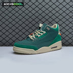 Air Jordan 3 Retro Bicoastal Black Malachite Fossil FZ7974-300 Unisex