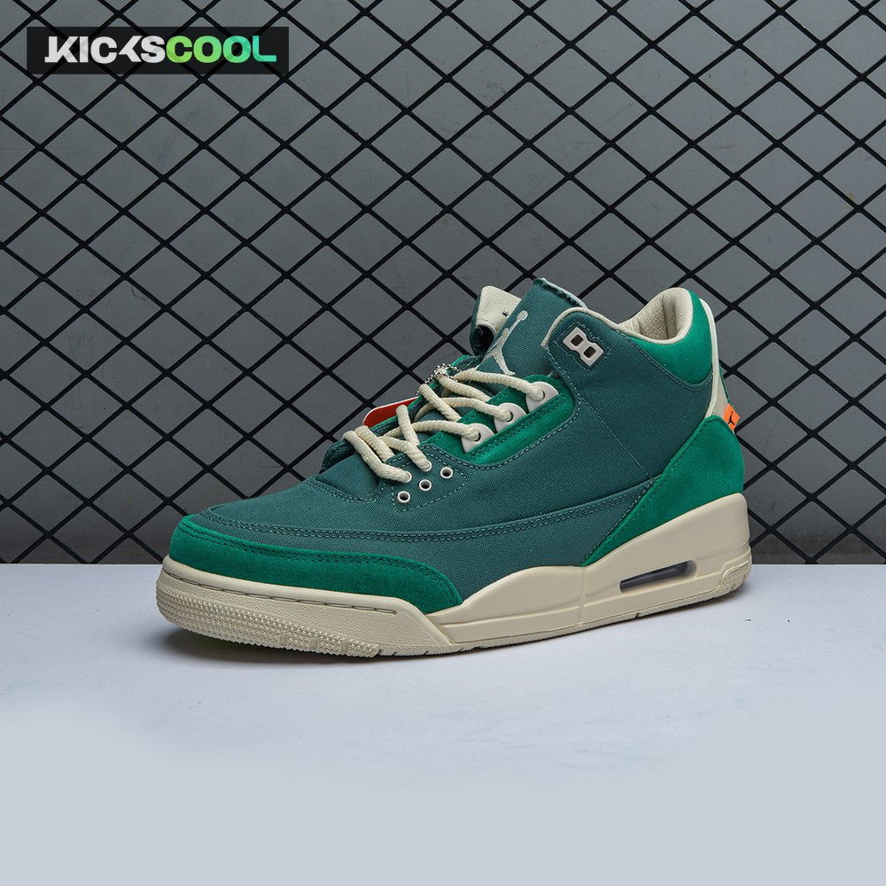 Air Jordan 3 Retro Bicoastal Black Malachite Fossil FZ7974-300 Unisex