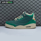Air Jordan 3 Retro Bicoastal Black Malachite Fossil FZ7974-300 Unisex