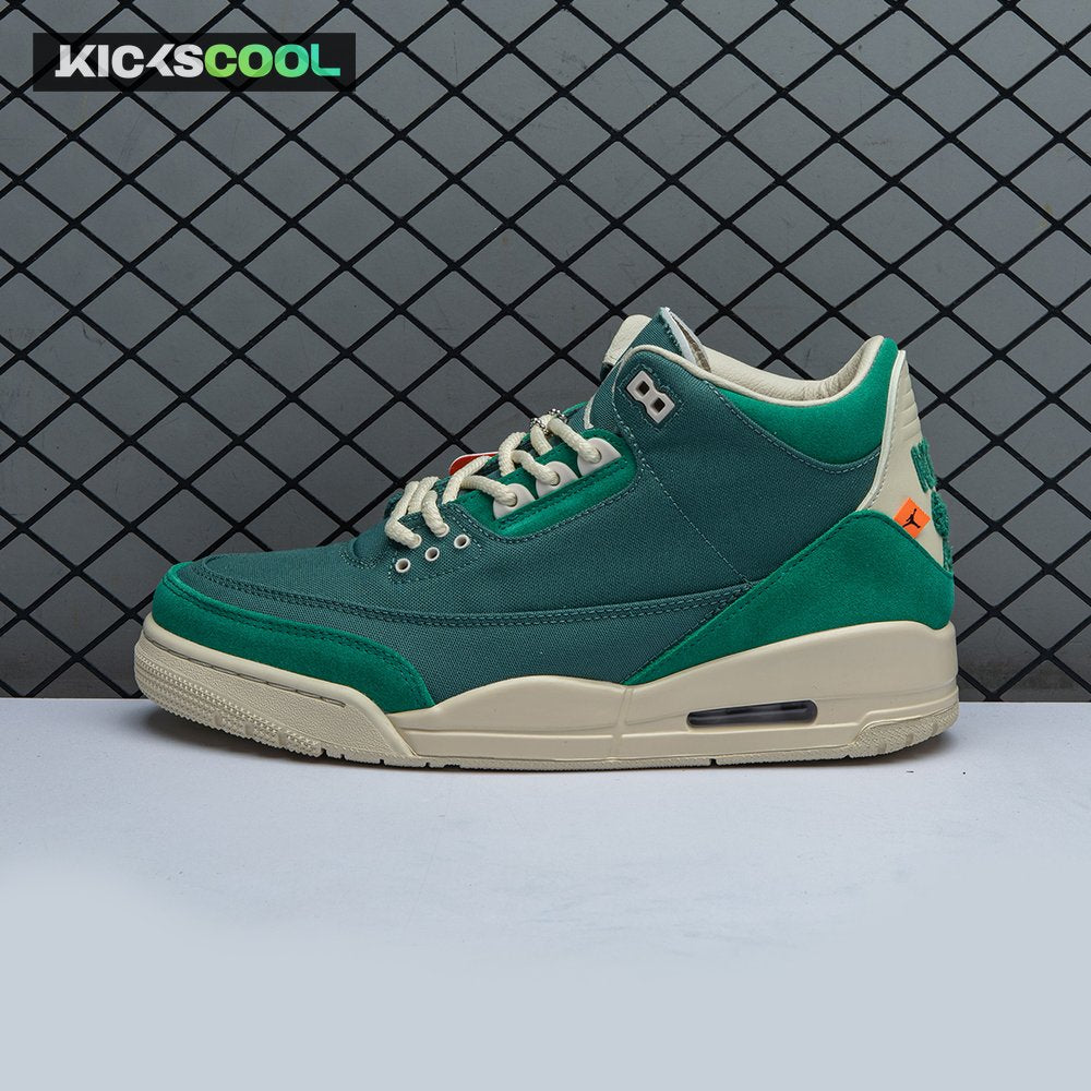 Air Jordan 3 Retro Bicoastal Black Malachite Fossil FZ7974-300 Unisex