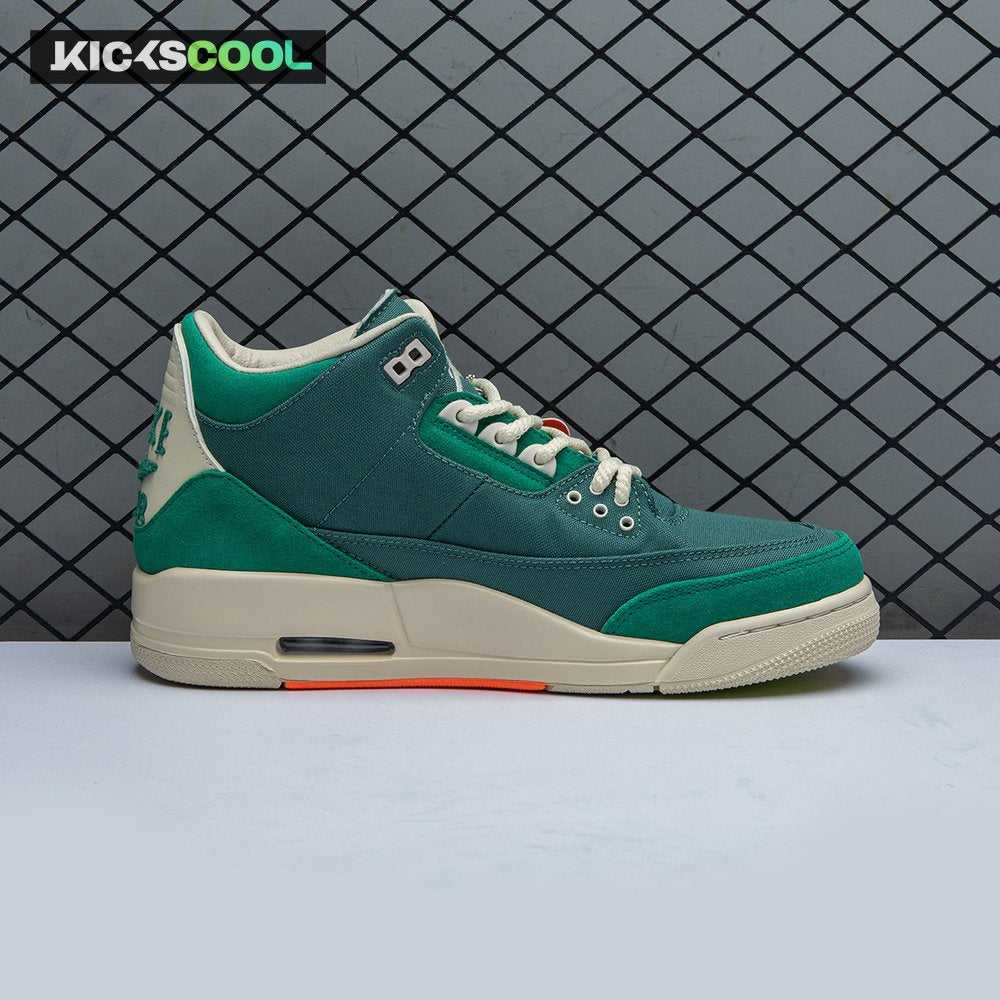 Air Jordan 3 Retro Bicoastal Black Malachite Fossil FZ7974-300 Unisex