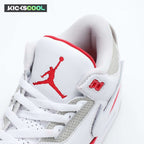 Air Jordan 3 Retro Tinker White University Red Men's