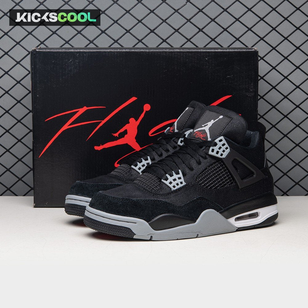 Air Jordan 4 Retro SE Black Canvas DH7138-006 Men's