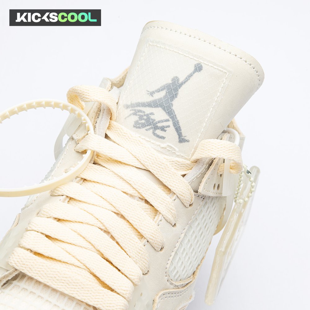 Air Jordan 4 RERO x Off-White AJ4 OW Sail Unisex