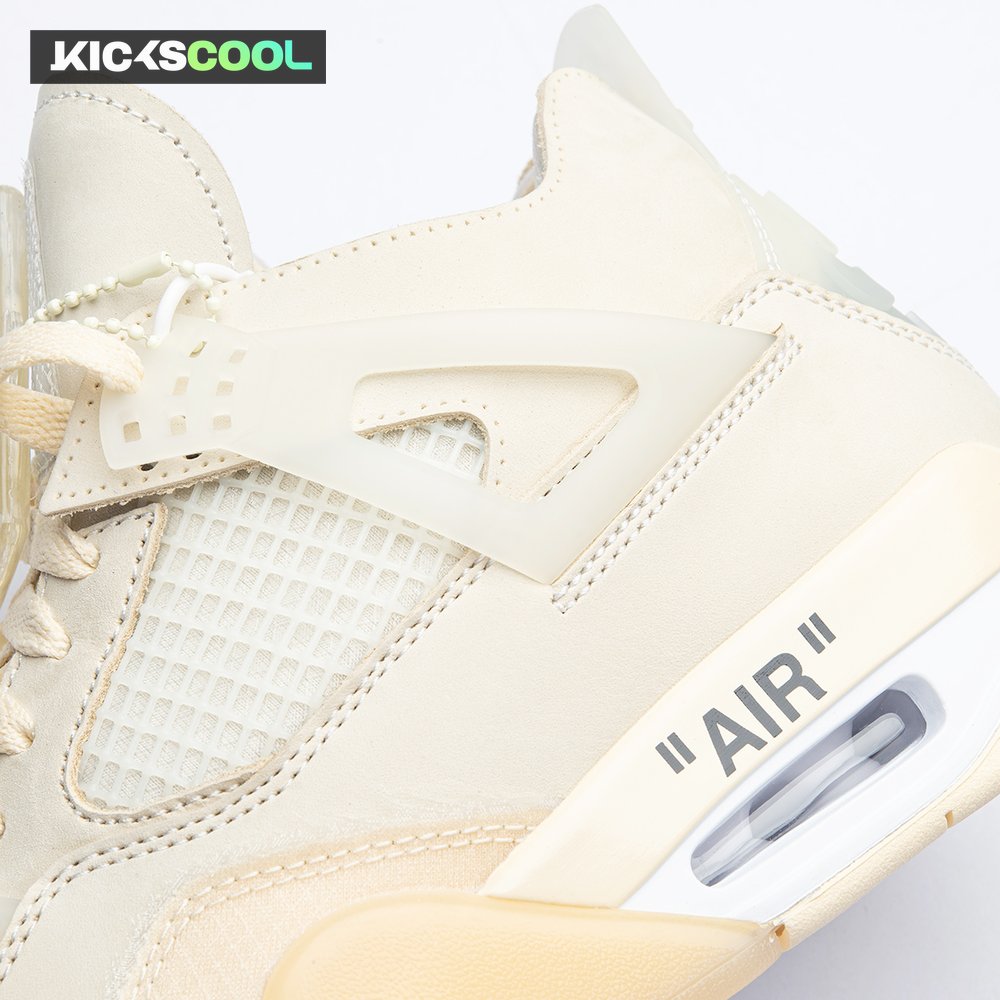 Air Jordan 4 RERO x Off-White AJ4 OW Sail Unisex