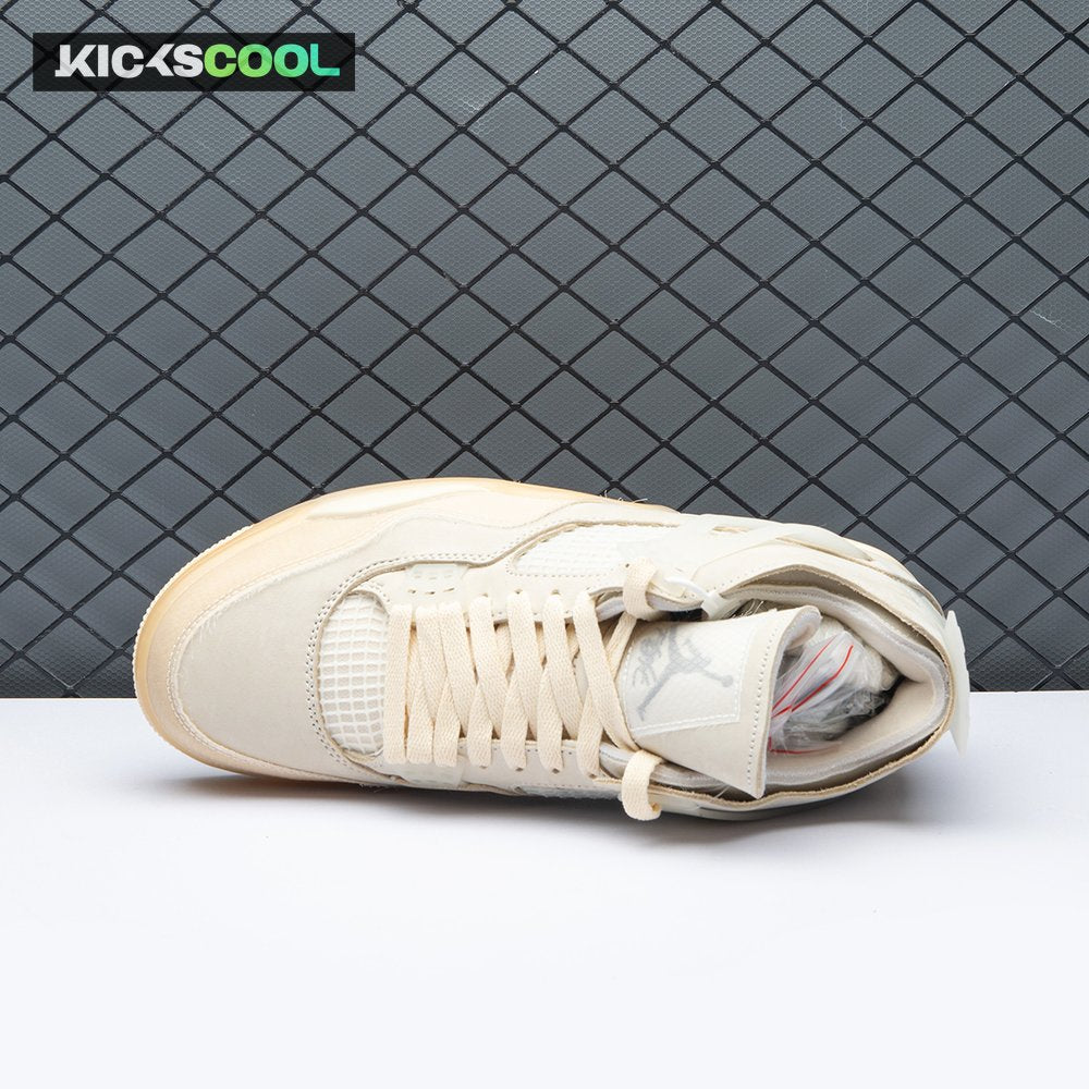 Air Jordan 4 RERO x Off-White AJ4 OW Sail Unisex