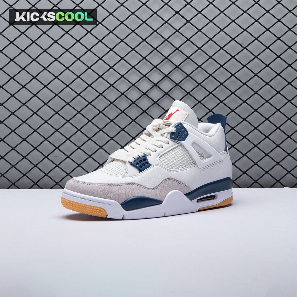 Jordan 4 SB "Summit White/Navy" DR5415-100 Unisex