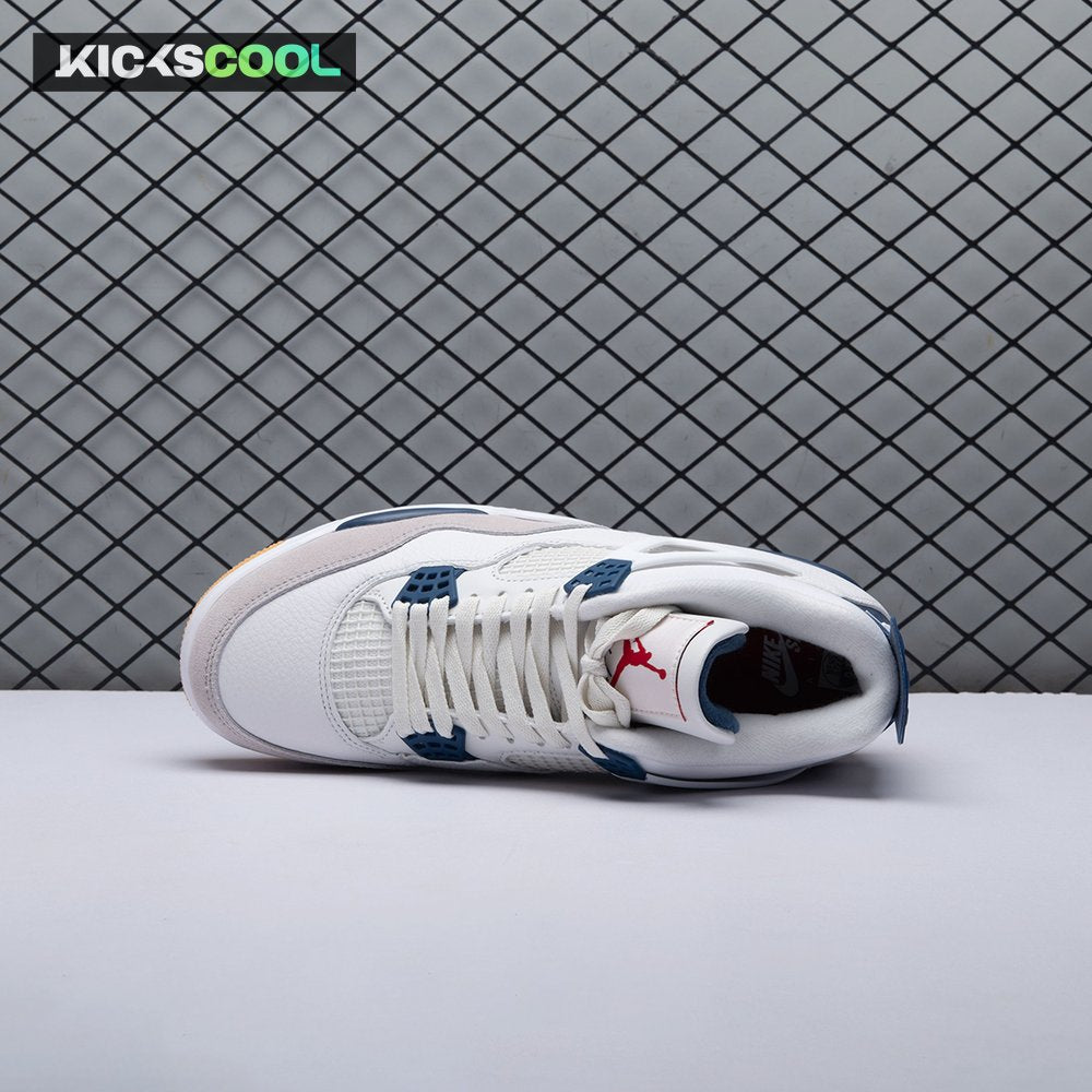 Jordan 4 SB "Summit White/Navy" DR5415-100 Unisex