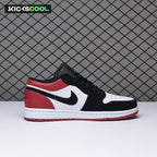 Jordan 1 Low Black Toe 553558-116 Unisex