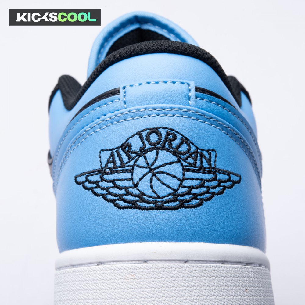 Jordan 1 Low Black University Blue 553558-041 Unisex