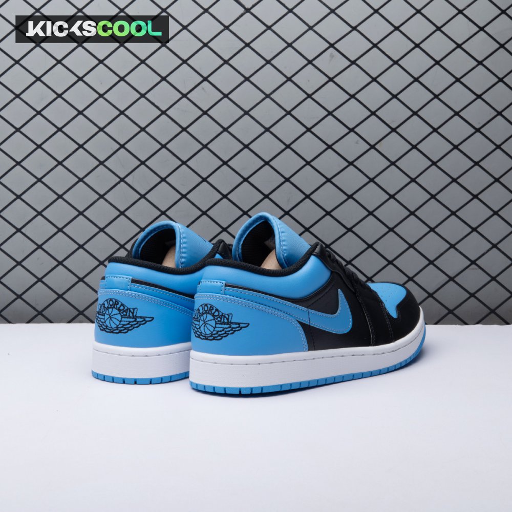 Jordan 1 Low Black University Blue 553558-041 Unisex