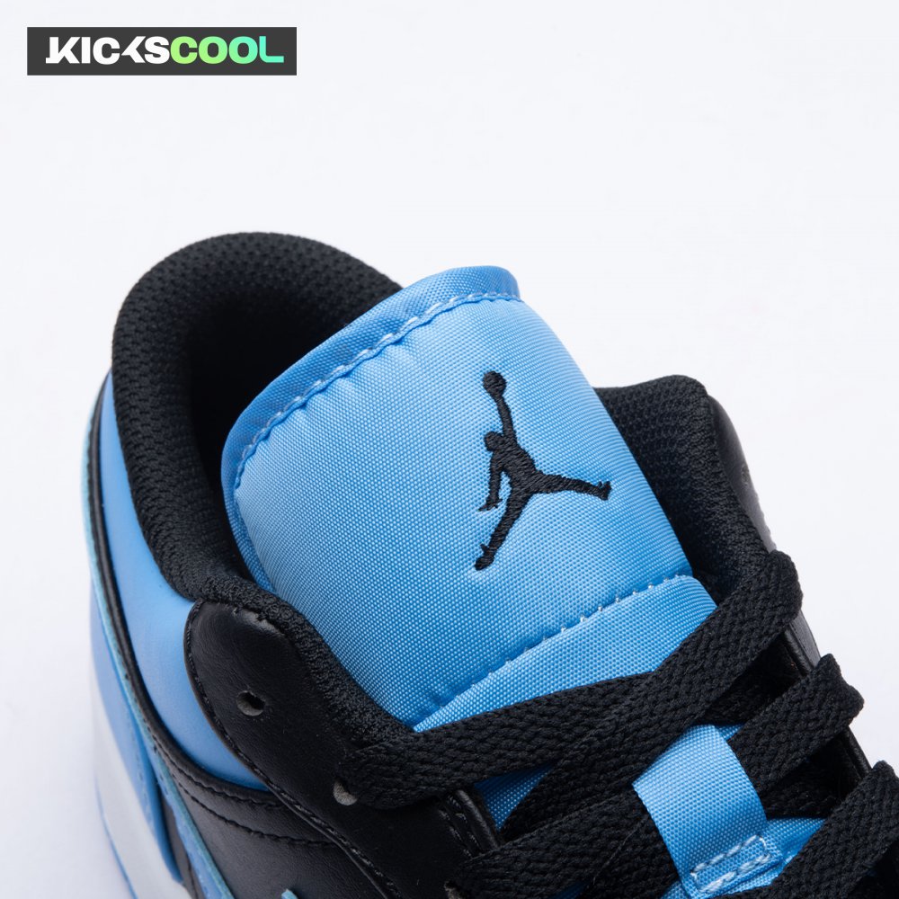 Jordan 1 Low Black University Blue 553558-041 Unisex