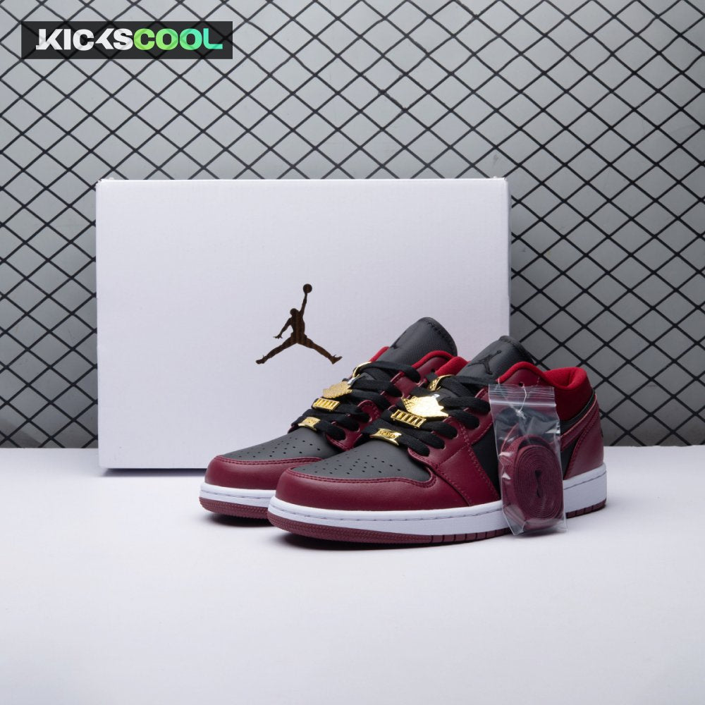 Jordan 1 Low Dark Beetroot Black DB6491-600 Unisex