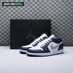 Jordan 1 Low Wolf Grey Midnight Navy 553558-141 Unisex
