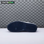Jordan 1 Low Wolf Grey Midnight Navy 553558-141 Unisex