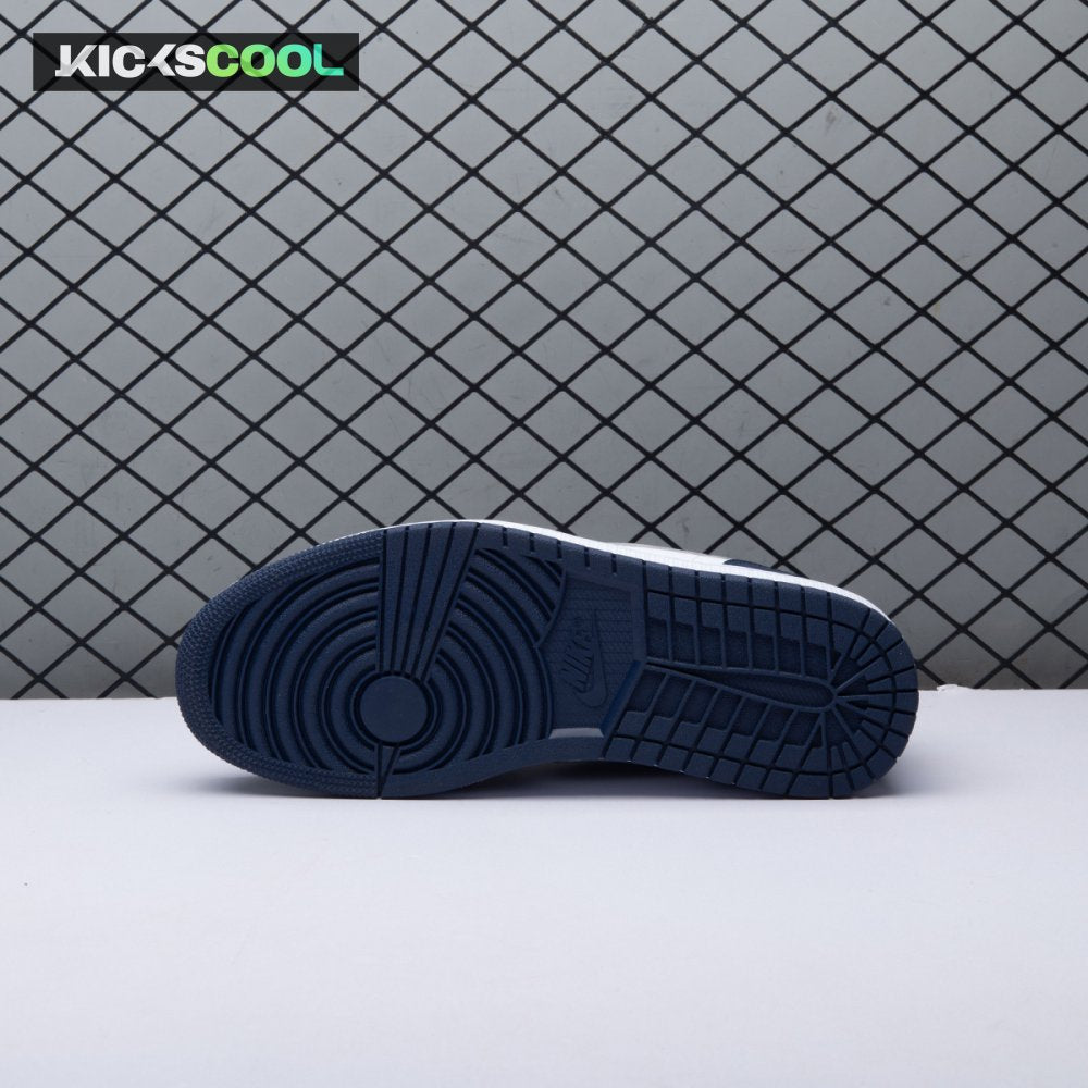 Jordan 1 Low Wolf Grey Midnight Navy 553558-141 Unisex