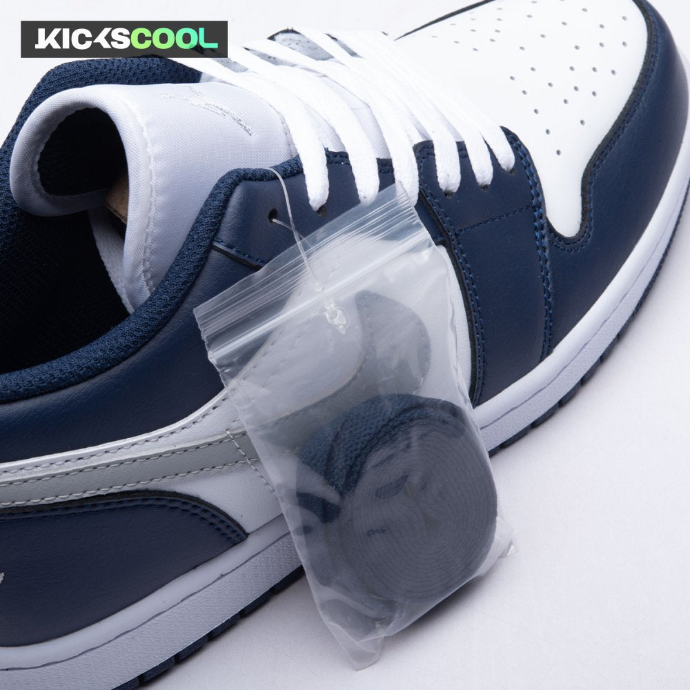 Jordan 1 Low Wolf Grey Midnight Navy 553558-141 Unisex