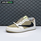 Jordan 1 Retro Low Golf Travis Scott Neutral Olive FZ3124-200 Unisex