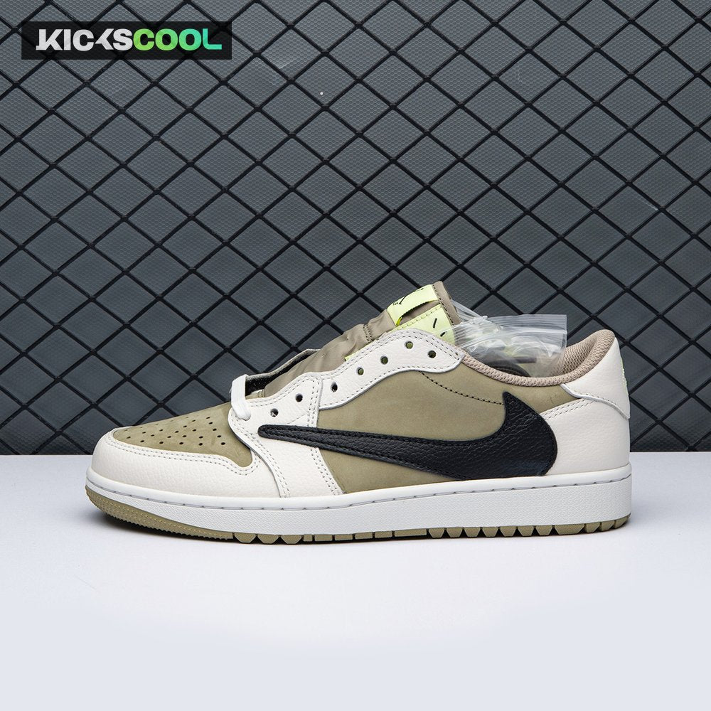 Jordan 1 Retro Low Golf Travis Scott Neutral Olive FZ3124-200 Unisex