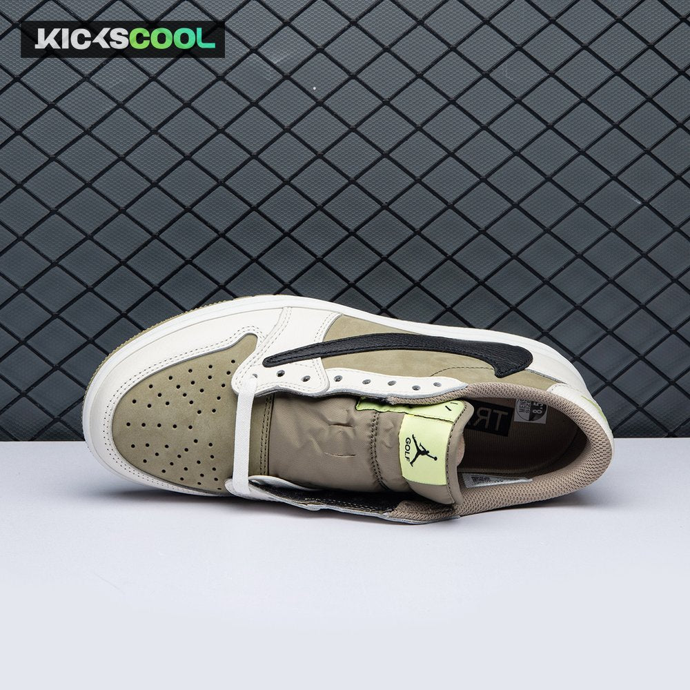 Jordan 1 Retro Low Golf Travis Scott Neutral Olive FZ3124-200 Unisex