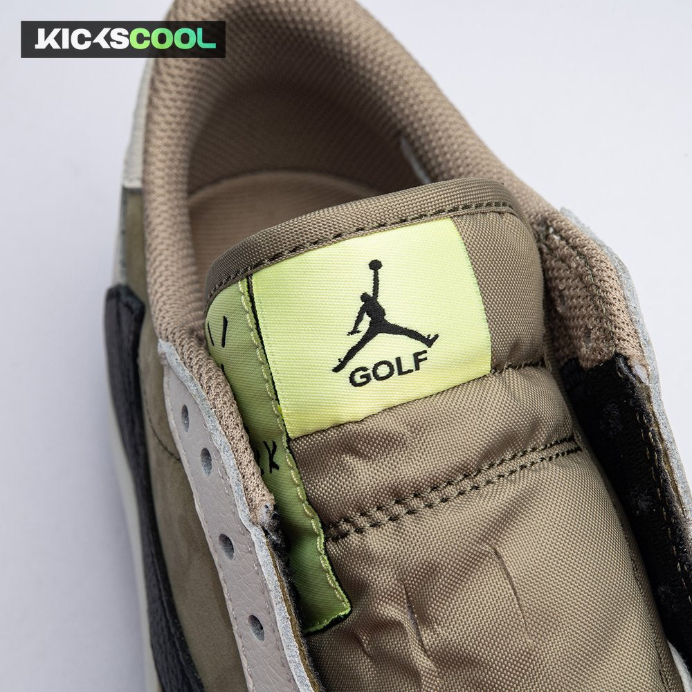 Jordan 1 Retro Low Golf Travis Scott Neutral Olive FZ3124-200 Unisex