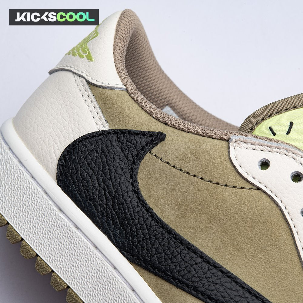 Jordan 1 Retro Low Golf Travis Scott Neutral Olive FZ3124-200 Unisex