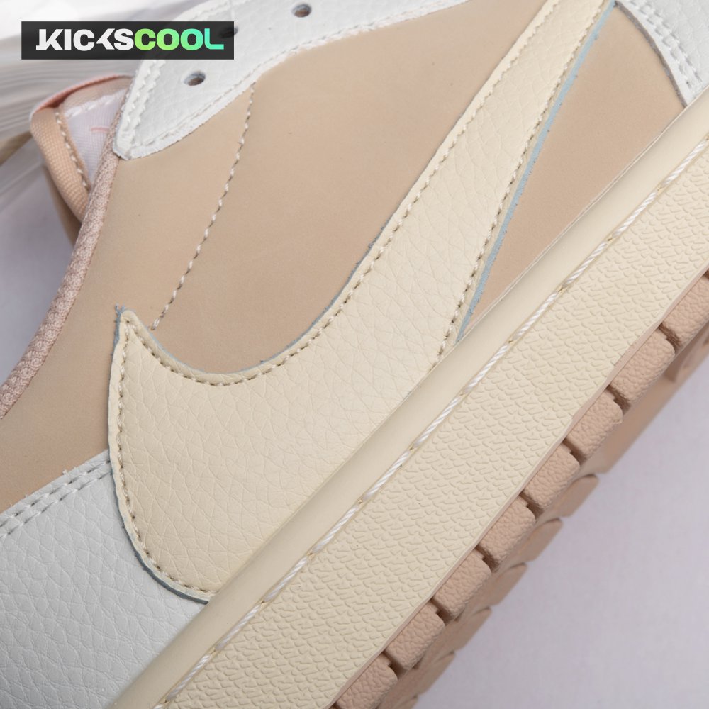 Jordan 1 Retro Low OG SP Travis Scott Sail Shy Pink DM7866-106 Unisex