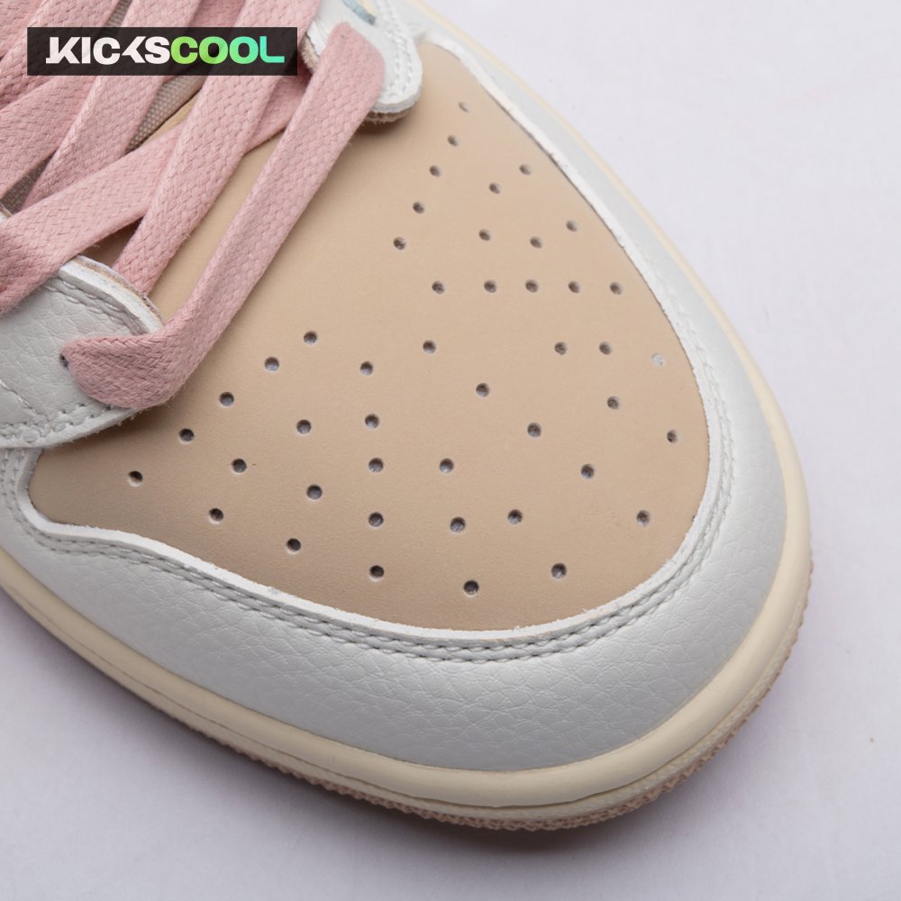 Jordan 1 Retro Low OG SP Travis Scott Sail Shy Pink DM7866-106 Unisex