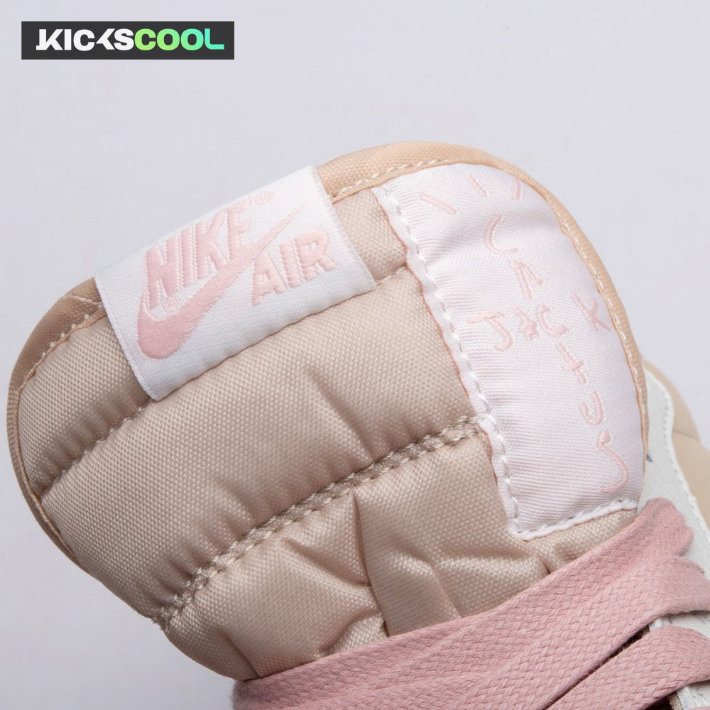 Jordan 1 Retro Low OG SP Travis Scott Sail Shy Pink DM7866-106 Unisex