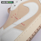 Jordan 1 Retro Low OG SP Travis Scott Sail Shy Pink DM7866-106 Unisex