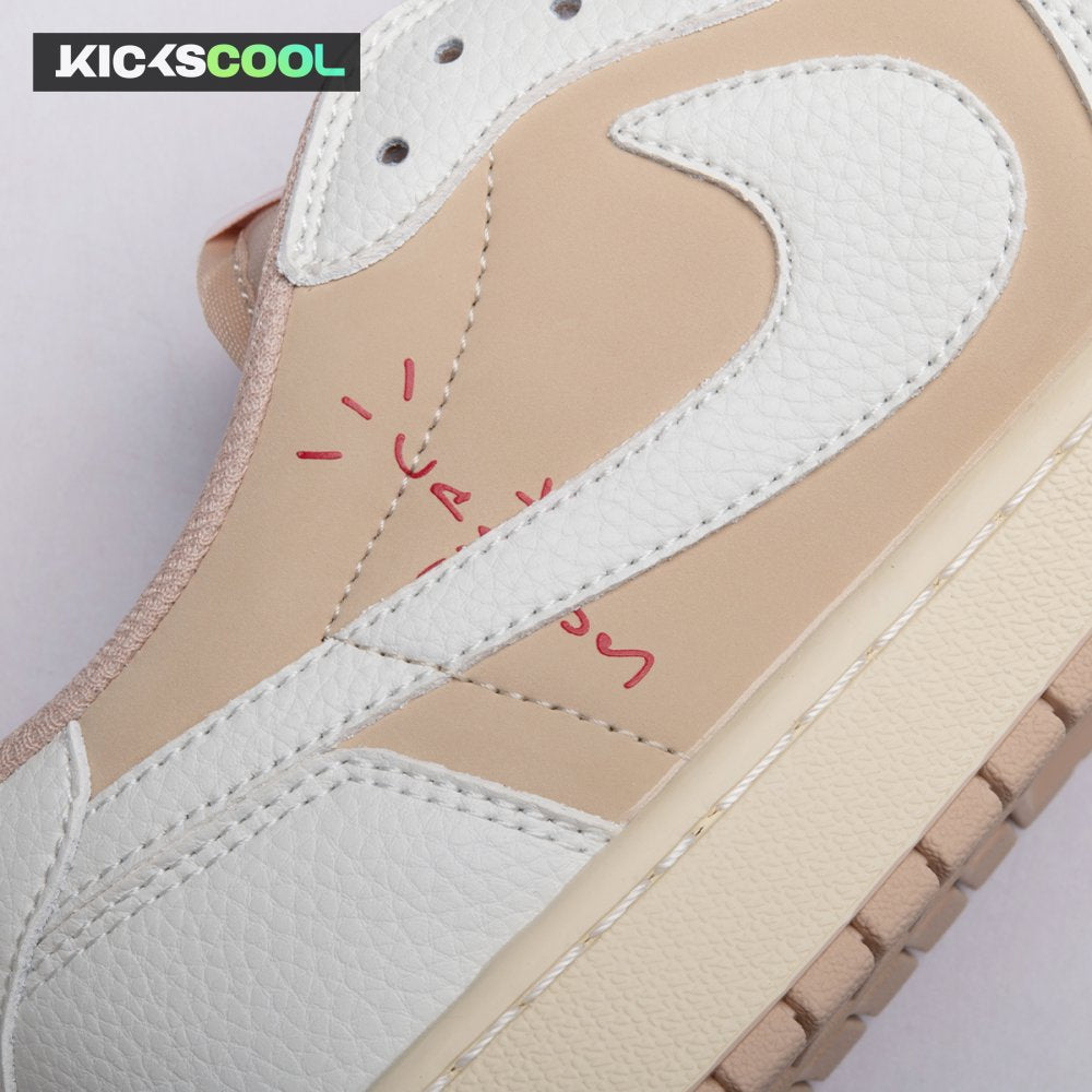 Jordan 1 Retro Low OG SP Travis Scott Sail Shy Pink DM7866-106 Unisex
