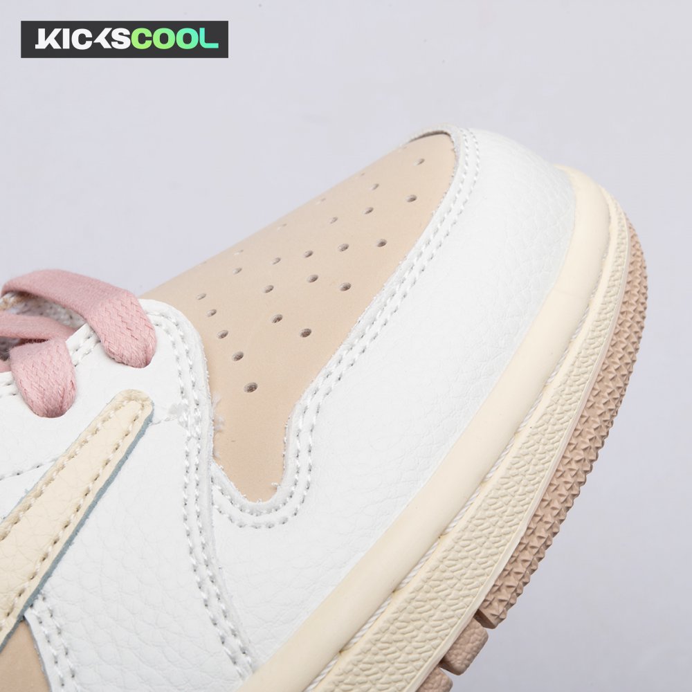Jordan 1 Retro Low OG SP Travis Scott Sail Shy Pink DM7866-106 Unisex