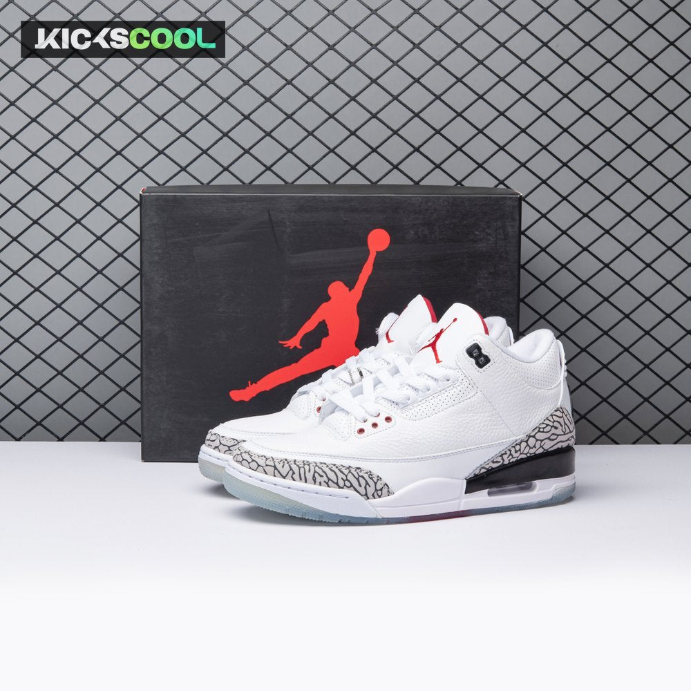 Jordan 3 Retro Free Throw Line White Cement 923096-101 Men's