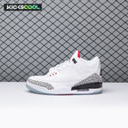 Jordan 3 Retro Free Throw Line White Cement 923096-101 Men's