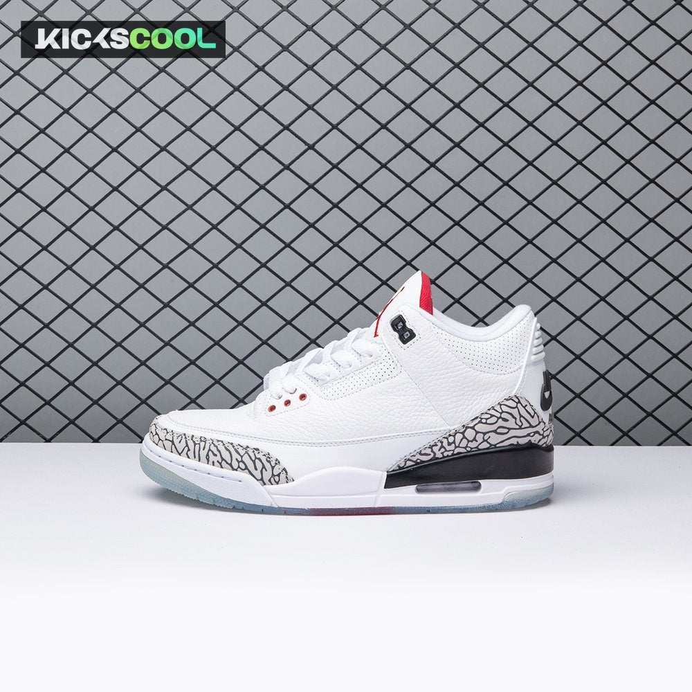 Jordan 3 Retro Free Throw Line White Cement 923096-101 Men's